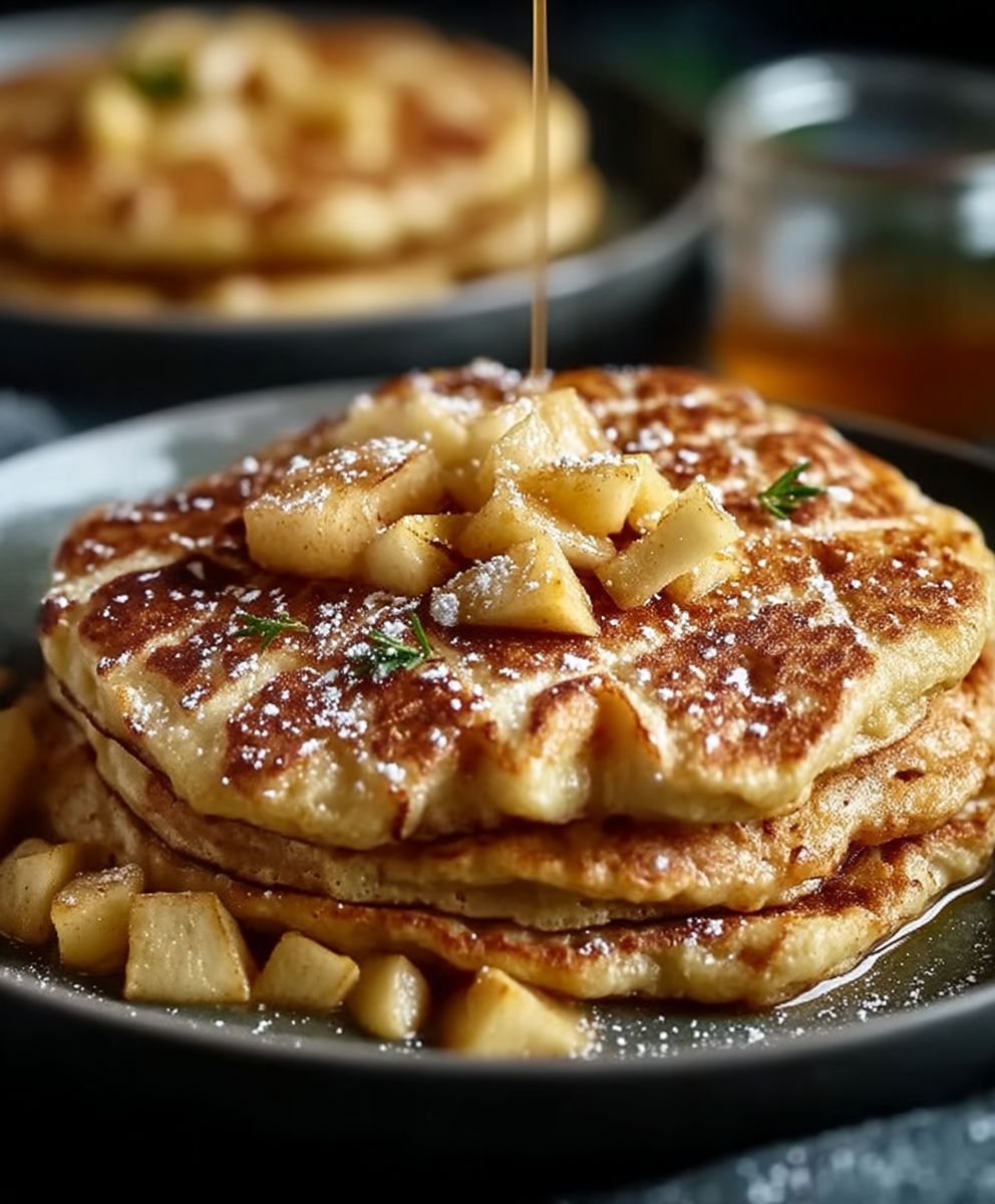Apfelpfannkuchen aus dem Ofen