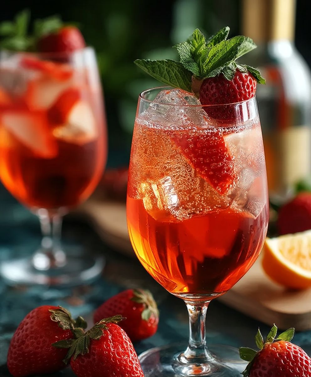 Erdbeer Aperol Spritz