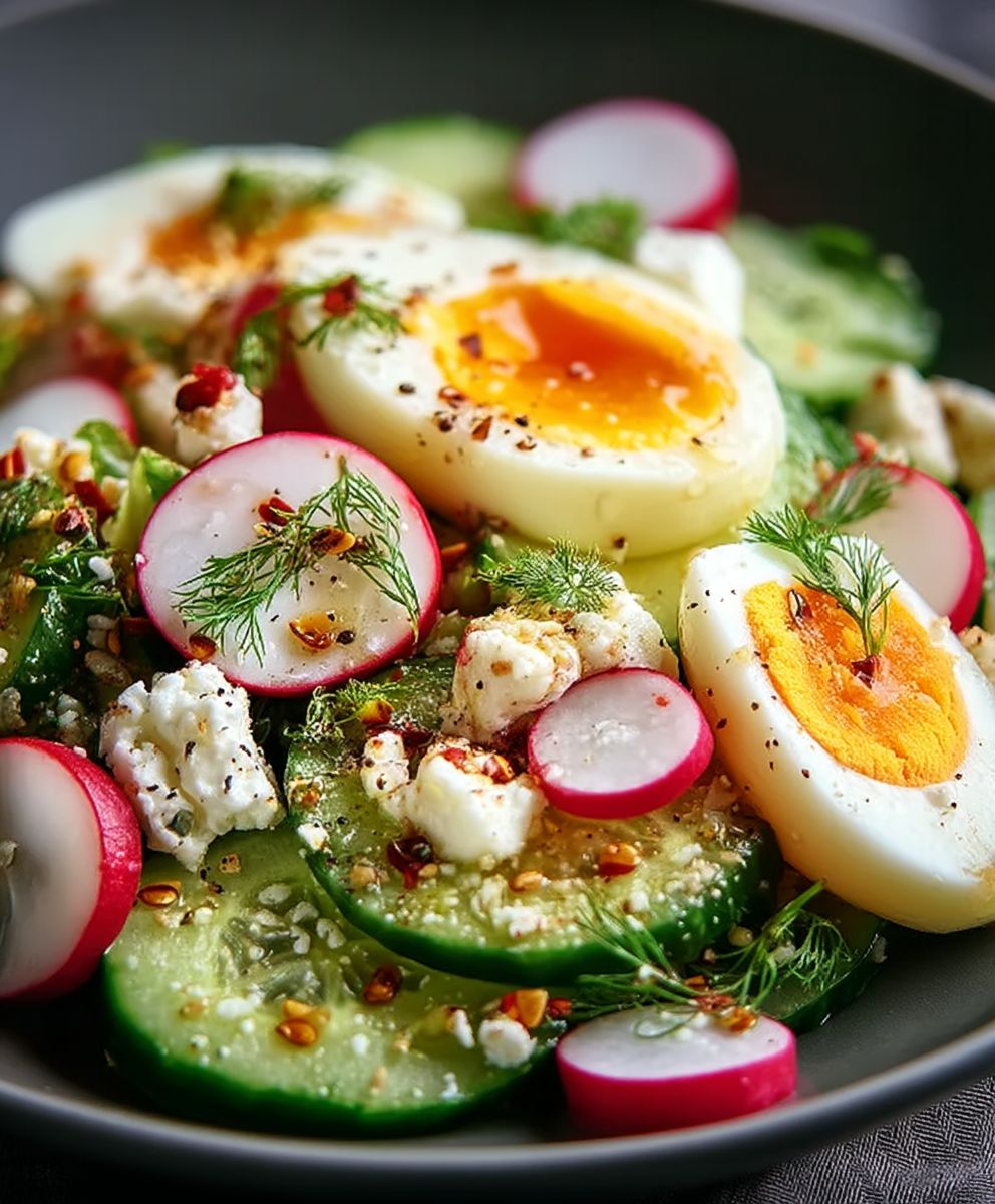 Gurkensalat Eier Radieschen Abnehmen
