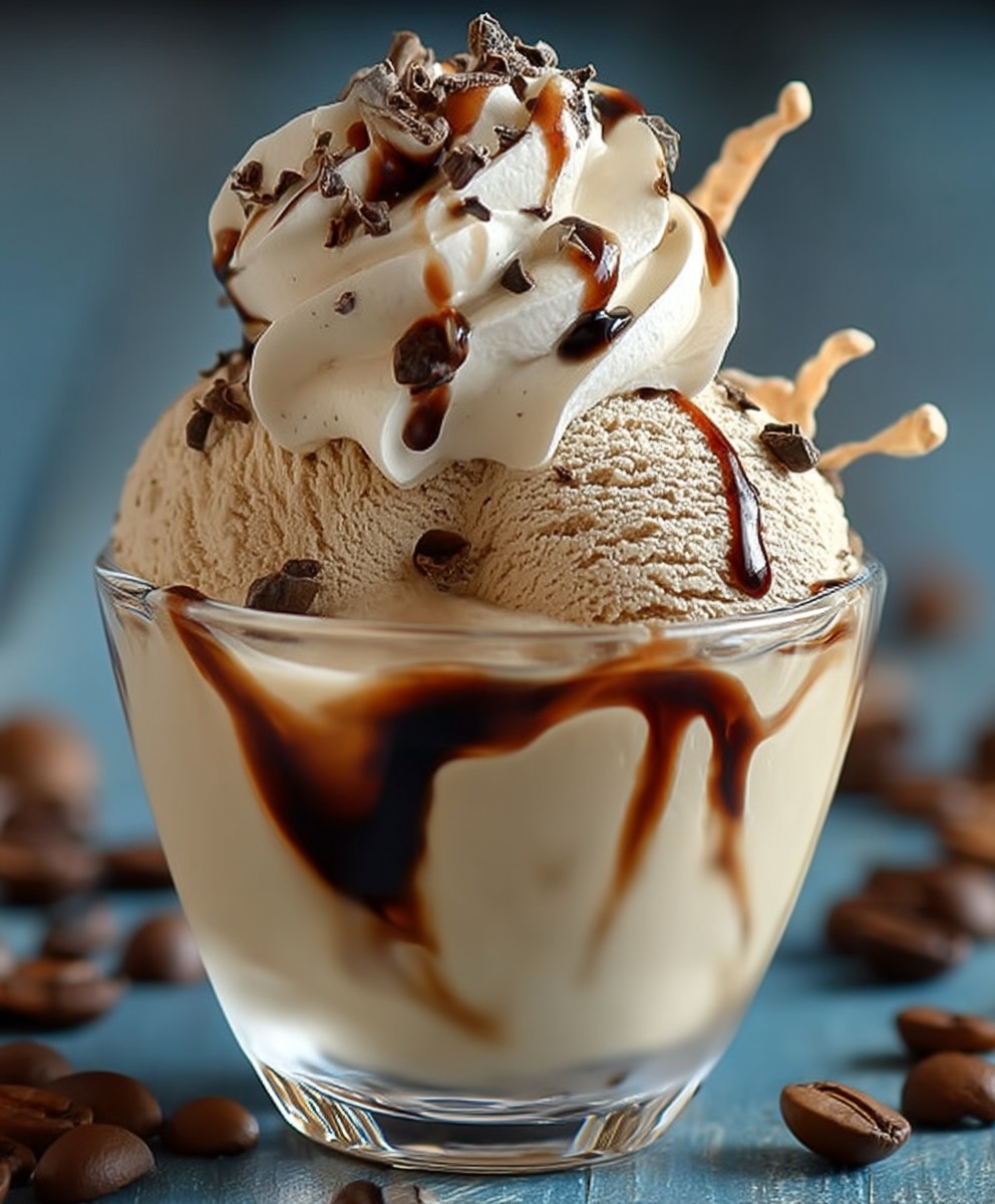 Zuckerfreies Kaffee Eis