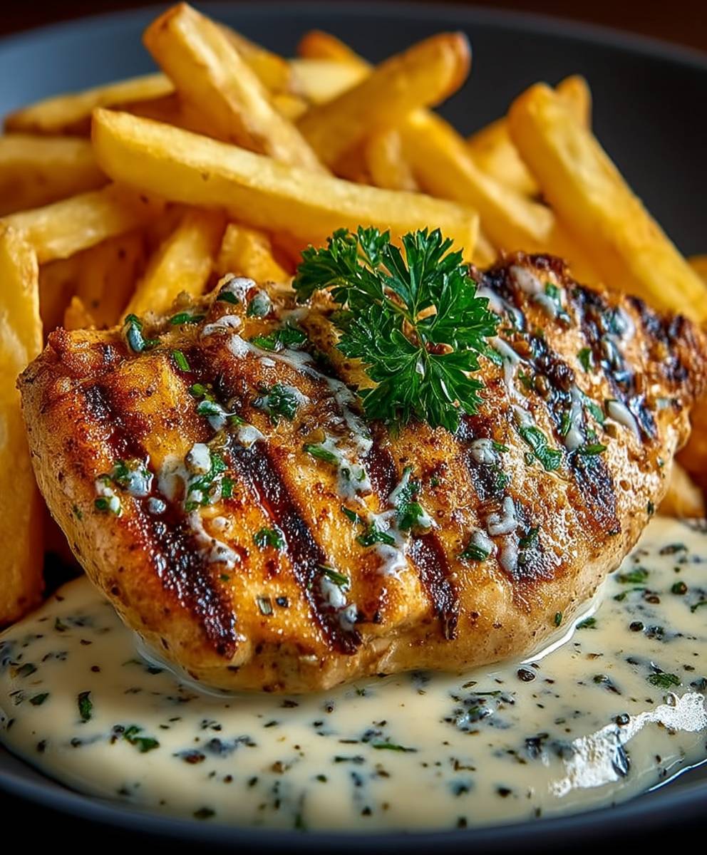 Hähnchenfilet Knoblauch Parmesan Sauce