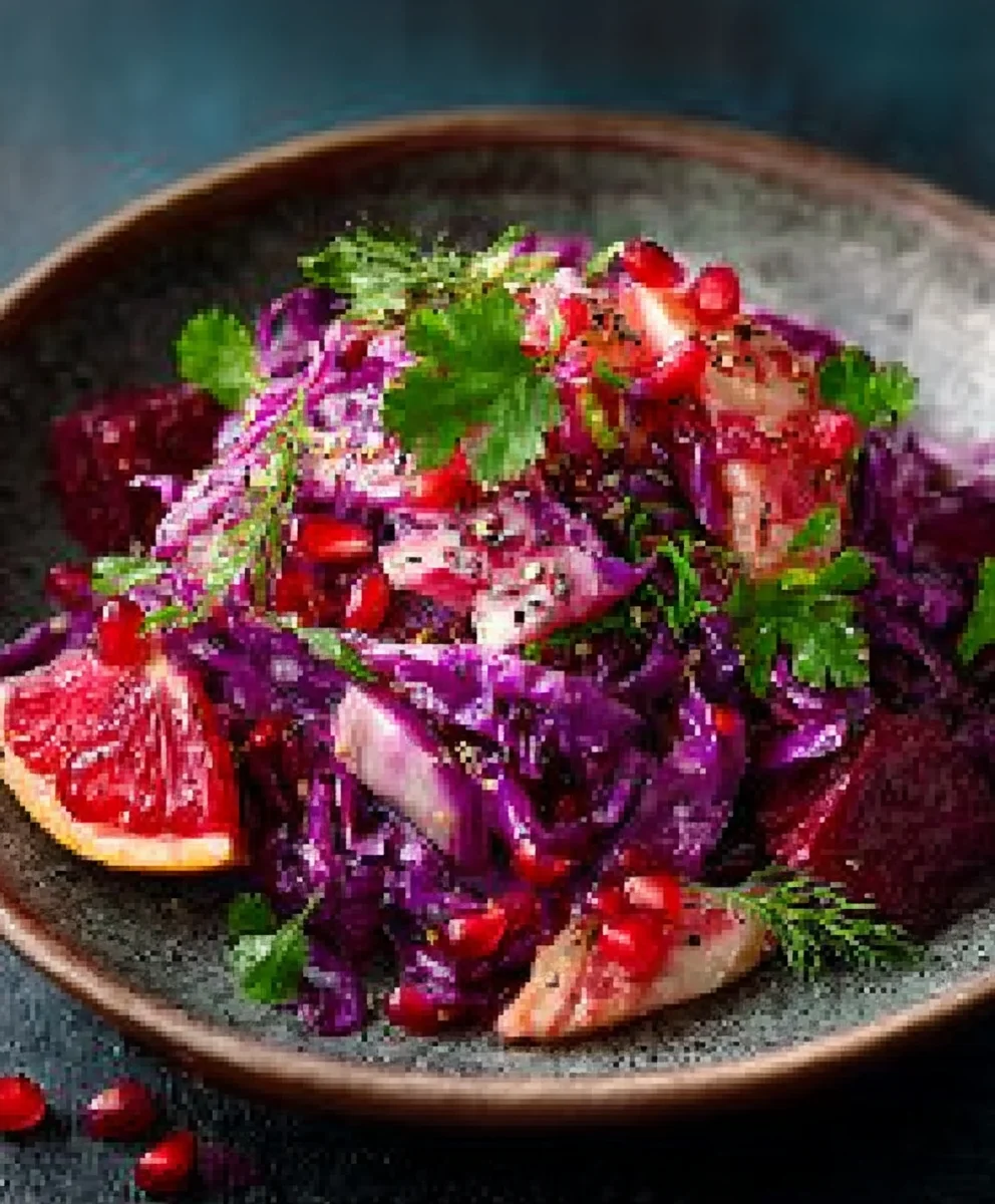 Spitzkohlsalat: Rote Bete & Granatapfel – Frisch & Lecker!