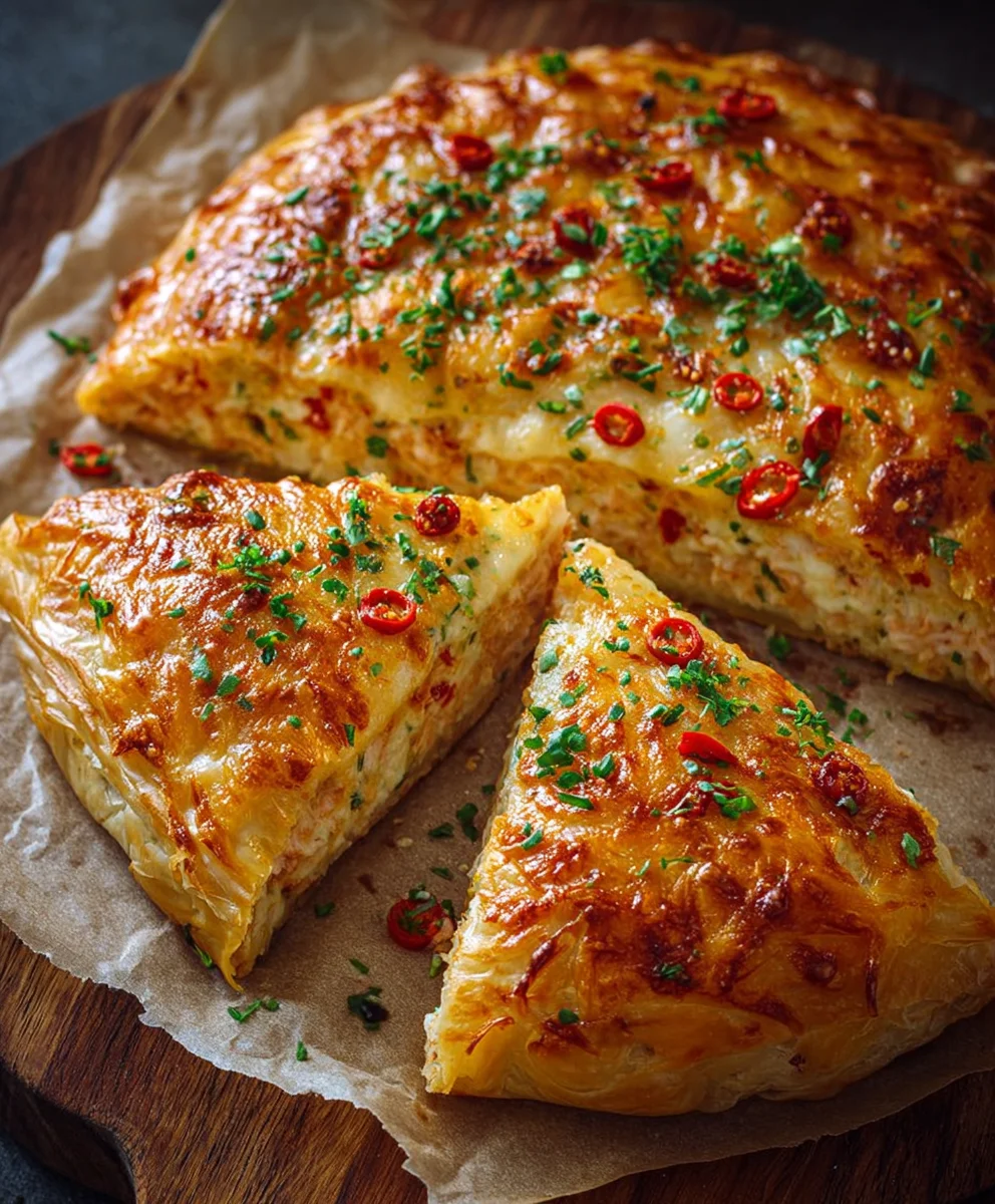 Knuspriger Thunfisch-Blätterteig: Käse & Paprika Genuss pur!