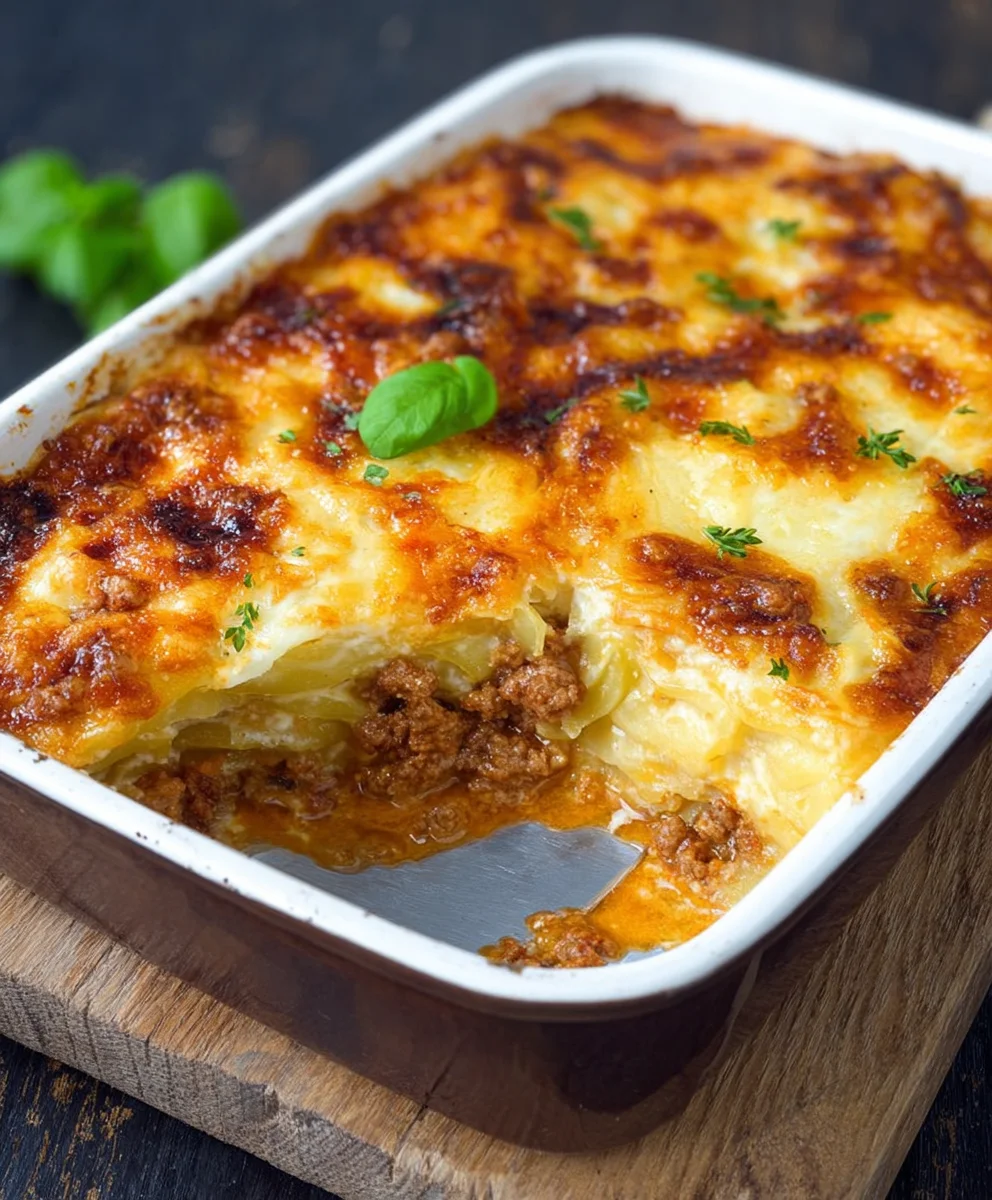 Cremiger Kartoffel Hackfleisch Auflauf: Einfach & Lecker
